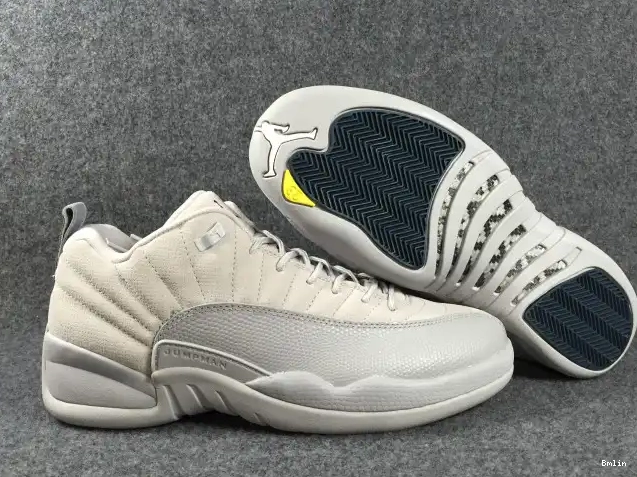 Bmlin Shoes 12 Air Low 308317-002 Jordan Grey Suede 0526